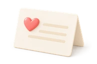 Gift message card